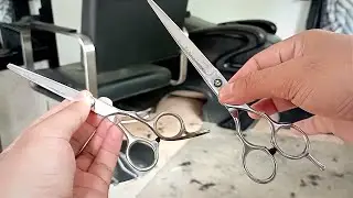 Cara melipat dan memutar gunting rambut paling mudah untuk pemula gerakan lambat mudah dipraktekan