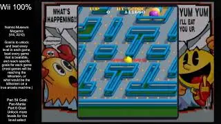 Wii 100% - Namco Museum Megamix 100% (Wii, 2010) - Part 59 - Pac-Mania 100% - Part 6