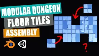 Level Design in Unity | Low Poly Modular Dungeon | Part 4 | Floor Tiles Assembly