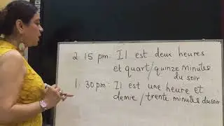 To Express time in French
