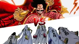 Гол Д. Роджер против Адмиралов || One Piece