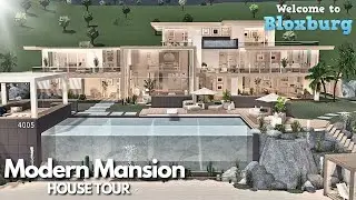Bloxburg: Modern Mega Mansion Tour | Roblox House Build
