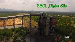 Over view of Silo of S.E.C.L.  of Dipka Open Cast Mine , Dist Korba Chattisgarh.