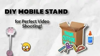DIY mobile stand 😮 | mobile tripod DIY for video shooting|#mobiletripod #diy #craft #video #youtube