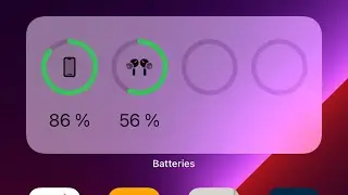How to add battery percentage widget IPHONE