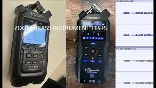 Zoom Brass Instrument Tests on H4e and H4n AND Mic Placement Comparisons!
