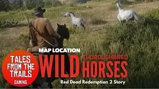 🗣 RDR2: Where to find a herd of wild Thoroughbred Horses Easy! - With Location Guide!