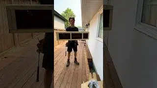 How to build a wood access hatch on your deck project #diy #homeimprovement #build