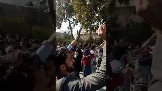 Peshawar university students protest against physical exam
