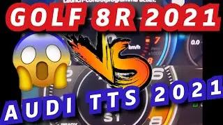 GOLF 8 R VS AUDI TTS 2021 / Acceleration & sound / Drag Race 0-250 km/h