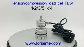 In-line load cell with M8 thread tension compression load cell