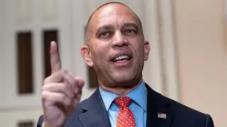 Rep. Jeffries speaks to reporters amid shutdown fight over DHS funding