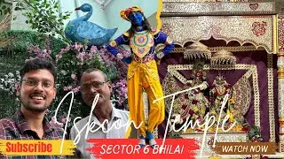 Iskcon Temple 🛕 Sector 6 Bhilai Vlog