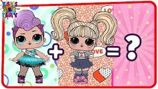 Раскраска LOL Surprise Dolls Mash Up Oops Baby and Punk Queen
