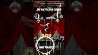 balancing stunt on a spinning😱 wheel! 🎡 #shorts #viralshorts #balancechallenge #circus