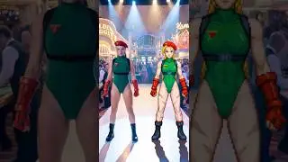 👑🔥 Street Fighter Women &ndash; Real Life vs Game! 🎮⚡🥋💥 #streetfighter  #shorts  #aivideo  #fighting