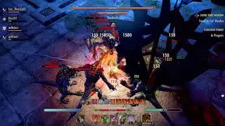 ESO Tank Abuse, stage 4 vampire in fire