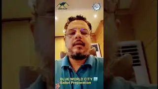 Owner of Blue World City announcing ballot preparation #blueworldcity #islamabad #map #ballot