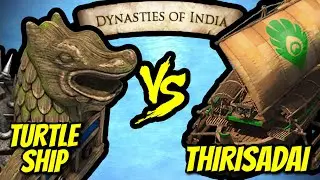 123 ELITE TURTLE SHIPS vs 200 THIRISADAI (Total Resources) | AoE II: DE