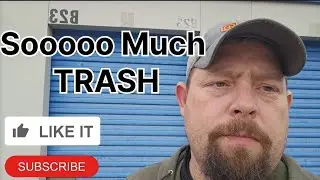 I found video games & three loads of trash with heavy power base bed in this abandoned storage unit