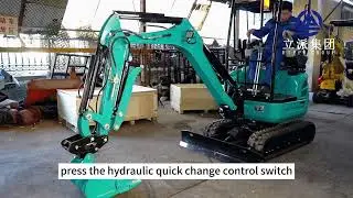 L330 hydraulic quick change operation process