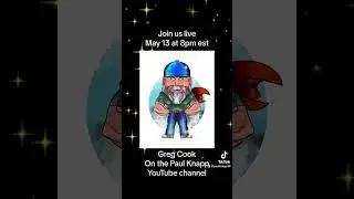 May 13 live from the ManCave Mr Greg Cook on the Paul Knapp YouTube channel #gijoe #toys