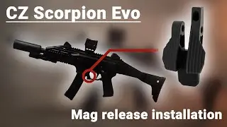 How to install a mag release on a CZ Scorpion Evo | CZ Parts