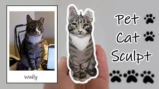 Sculpting a Custom Polymer Clay Pet Cat Christmas Ornament: Wally the Tabby
