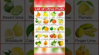 20 Citrus Fruits Collection In English With Pictures #fruits #Name #English #Words #Newfruits #Words