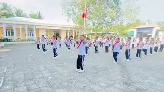 Đồng diễn| Kun bảo vệ m&ocirc;i trường| Tiểu học Phong Ph&uacute; A