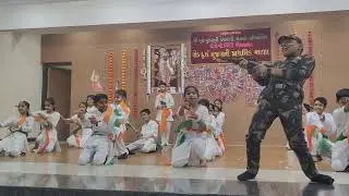 RCM SCHOOL DANCE PROGRAM FUNCTION gathering program function gujarati school desh bhakti song 