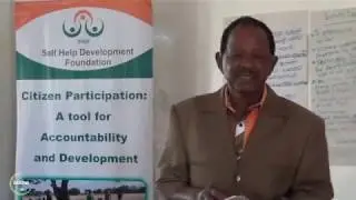 Chief Nyashanu speaking during a community dialogue in Buhera
