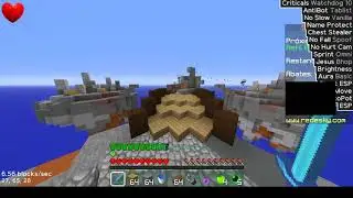 Winning Skywars with the Sensation Hacked Client