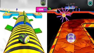 Reverse Night Mode vs Normal &ndash; Going Balls LIGHTNING Fast Run! Mobile #Gaming #Ball