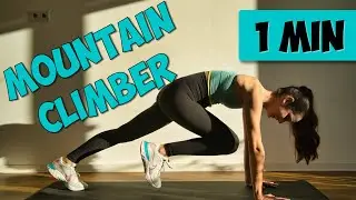 MOUNTAIN CLIMBER | 1 MINUTE EXERCISES FOR BEGINNER