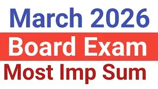 March 2026 Board Exam Most Imp Sum| Class 10th 2026 Maths Most Imp Sum part 3
