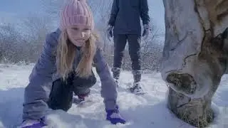 Snowshoeing in Medicine Hat at Police Point Park