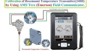 Temperature transmitter calibration (Rosemont) with hart communicator Emerson Trex .&lrm;@AbsarParacha&nbsp;