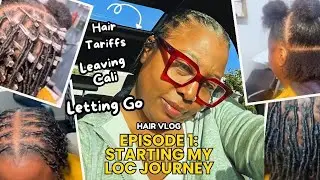 Starting My Loc Journey | Hair Vlog | Comb Coil Starter Locs