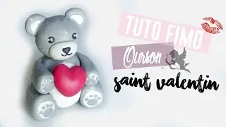 • [TUTO FIMO] Ourson Saint Valentin •