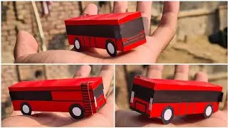 DIY bus with paper / How to make bus from paper/ Handmade travel van/ #van #bus