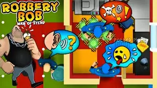 Robbery Bob: Pranking Police VS 200 Teleport Mine By Biffen Part 26