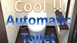 Japanese toilet toto up-to-date, open, flush, close automatically. Boy's, girl's feel comfortable.