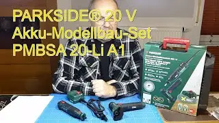 Lidl PARKSIDE 20V Akku-Modellbau-Set PMBSA 20-Li A1 - komplett