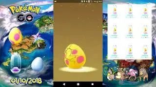 [Ultra Bonus Event] Hatching 9 Alolan 7km Eggs (01/10/2018)