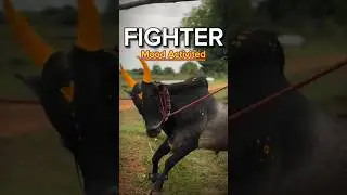 Fighter 💪 🐂 || Bull in Fight Mood || unstoppable Energy 🐂 🔥 #shorts #feedshorts #unstoppable