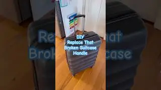 Repair a broken suitcase handle in minutes #organisationhacks #helpmeorganise #diy