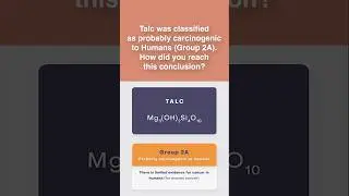Talc was classified as probably carcinogenic to Humans (Group 2A).How did you reach this conclusion?