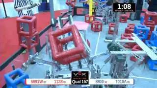 2015 VRC Engr Q157 - 5691W 1138 vs 8800 7010A - 62 to 20 - VEX Worlds 2015 - Engineering Division