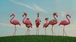 Flamingo Showdown Real vs Lawn Ornaments